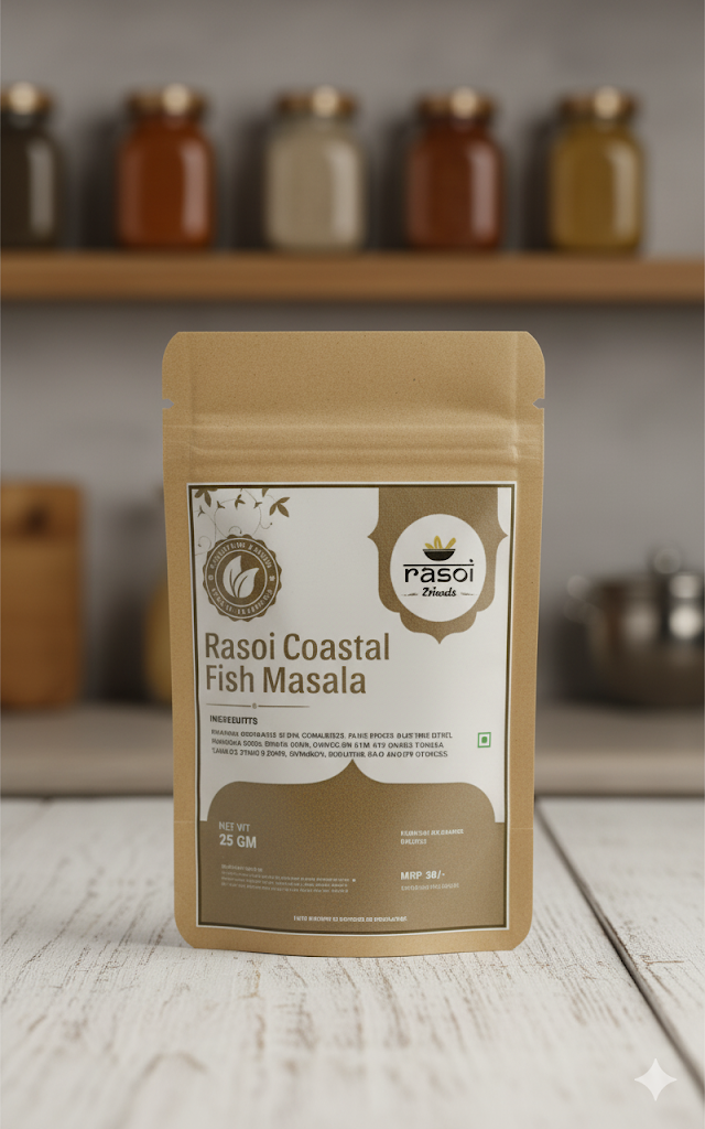 Rasoi Mejwani Coastal Fish Masala | 25g Trial Pack